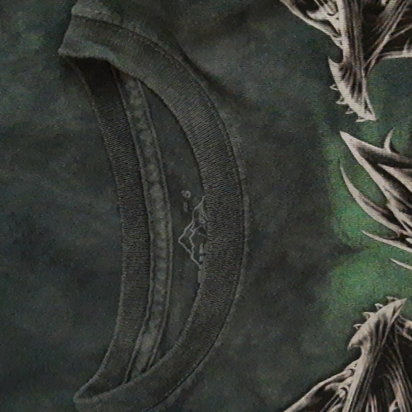 The Mountain Electric Dragon Tee T-Shirt, Dark Green, Adult Small - Picture 8 of 9